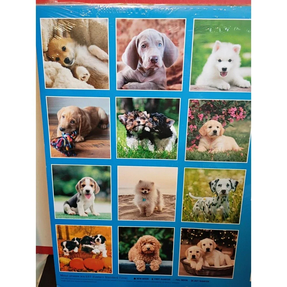 2027 New Wall Calendar Puppies 2 Pack 12